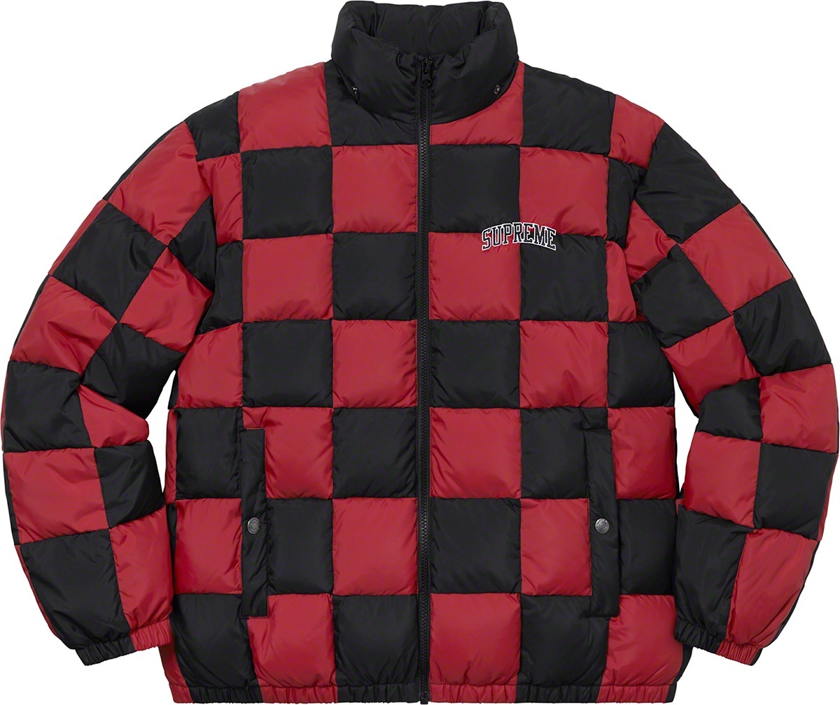 Checkerboard Puffy Jacket view 12